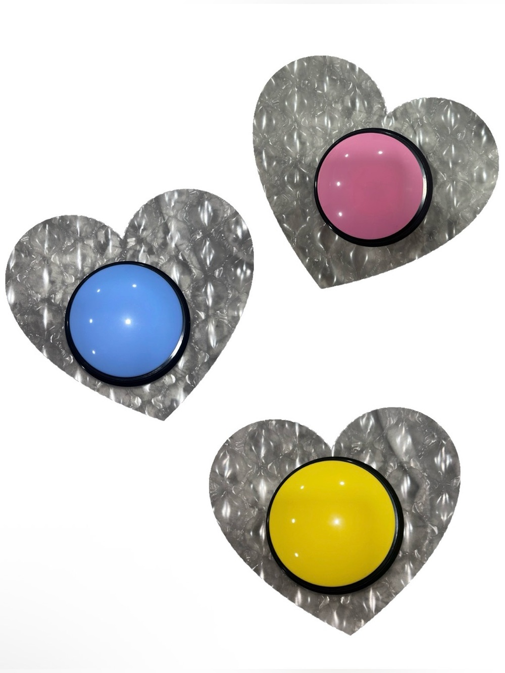 Portable Digital Voice Recorder Button in Pink, Blue or Yellow. CHOOSE 1 COLOR.